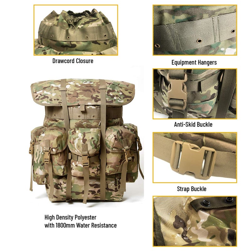 MT Military Alice Pack Army Survival Combat ALICE Rucksack Backpack - Image 4